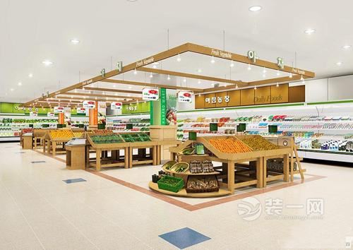 小型超市装修方案及2016年最新小型超市装修效果图
